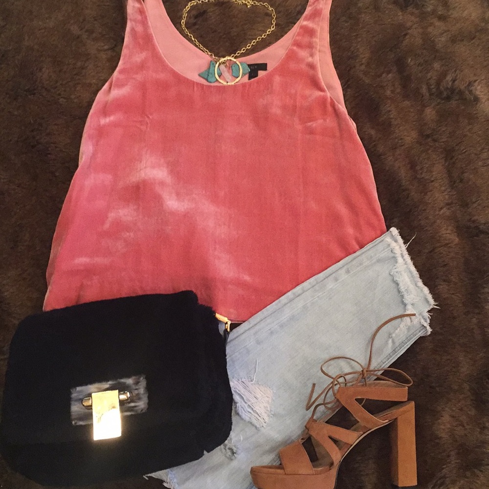 J Crew Velvet tank top